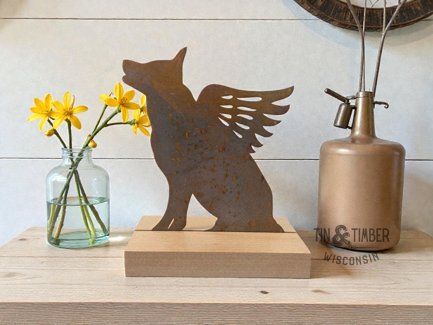 German Shepherd Dog with Angel Wings - Pet Memorial