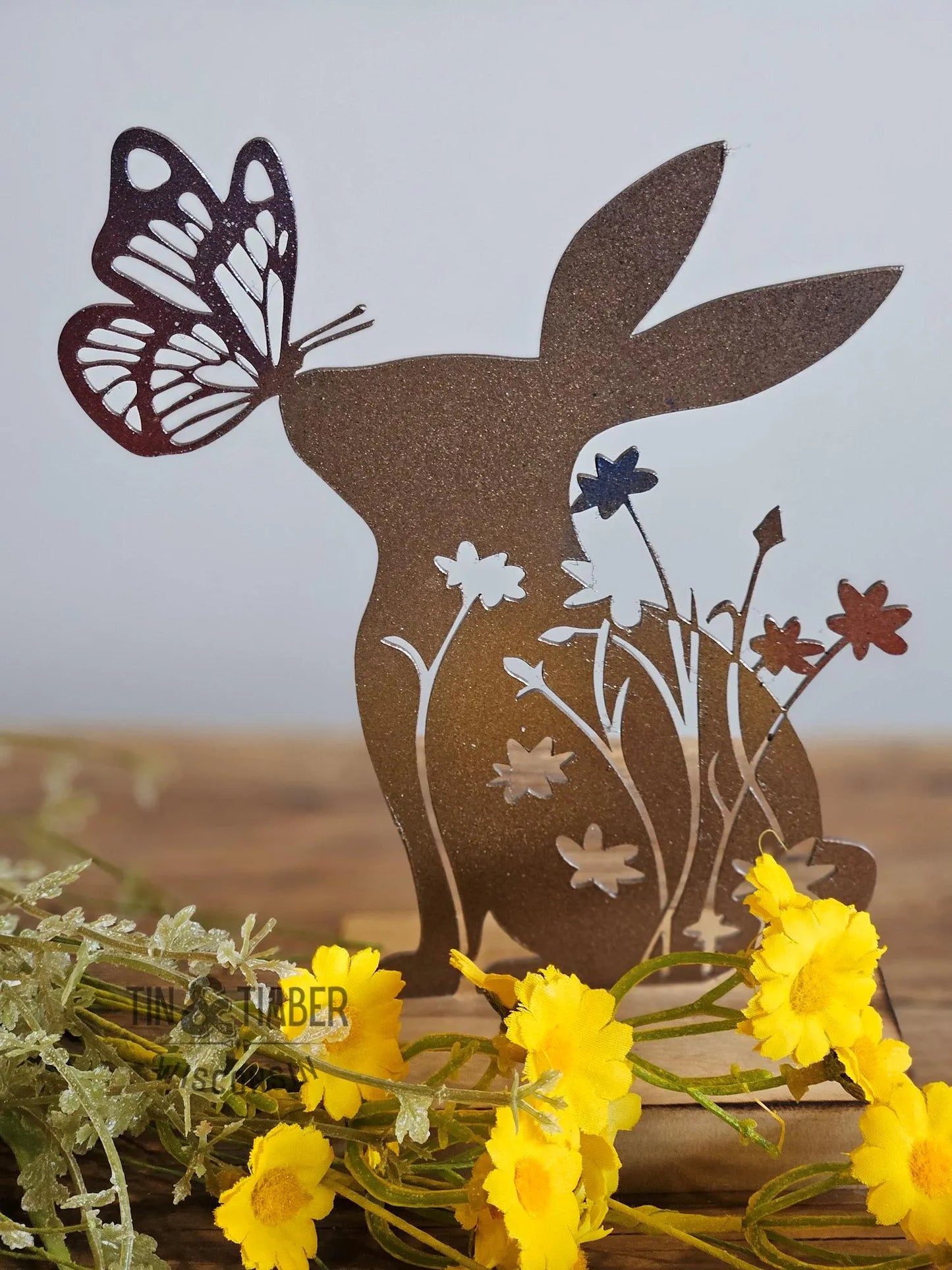 Bunny with Butterfly on Nose