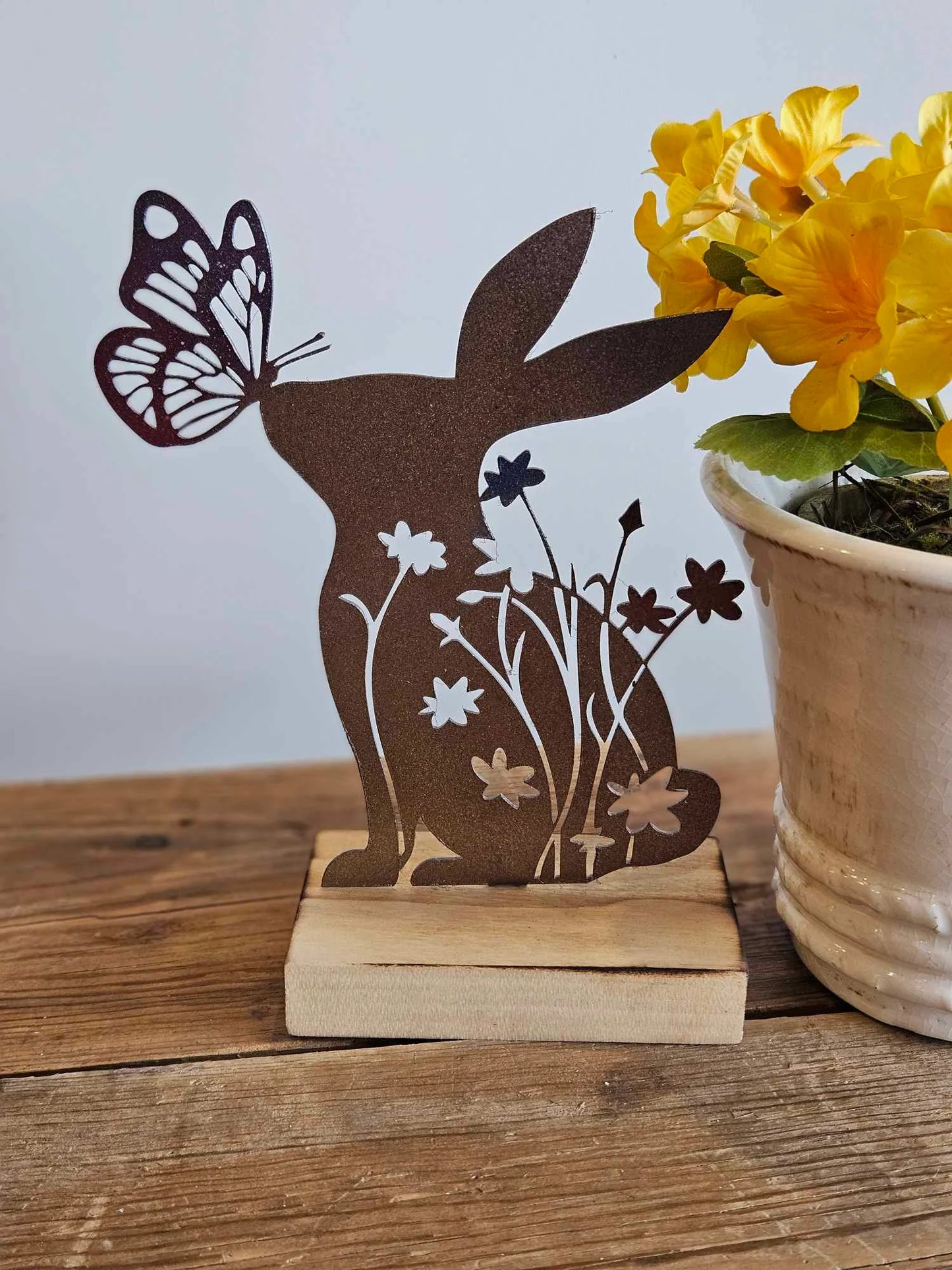 Bunny with Butterfly on Nose