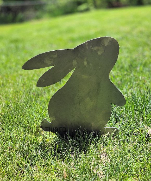 Metal Bunny Garden Art