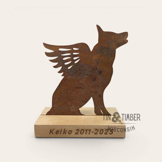 German Shepherd Dog with Wings - Pet Memorial